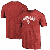 Oklahoma Sooners Fanatics Branded Crimson Hometown Arched City Tri Blend T-Shirt,baseball caps,new era cap wholesale,wholesale hats